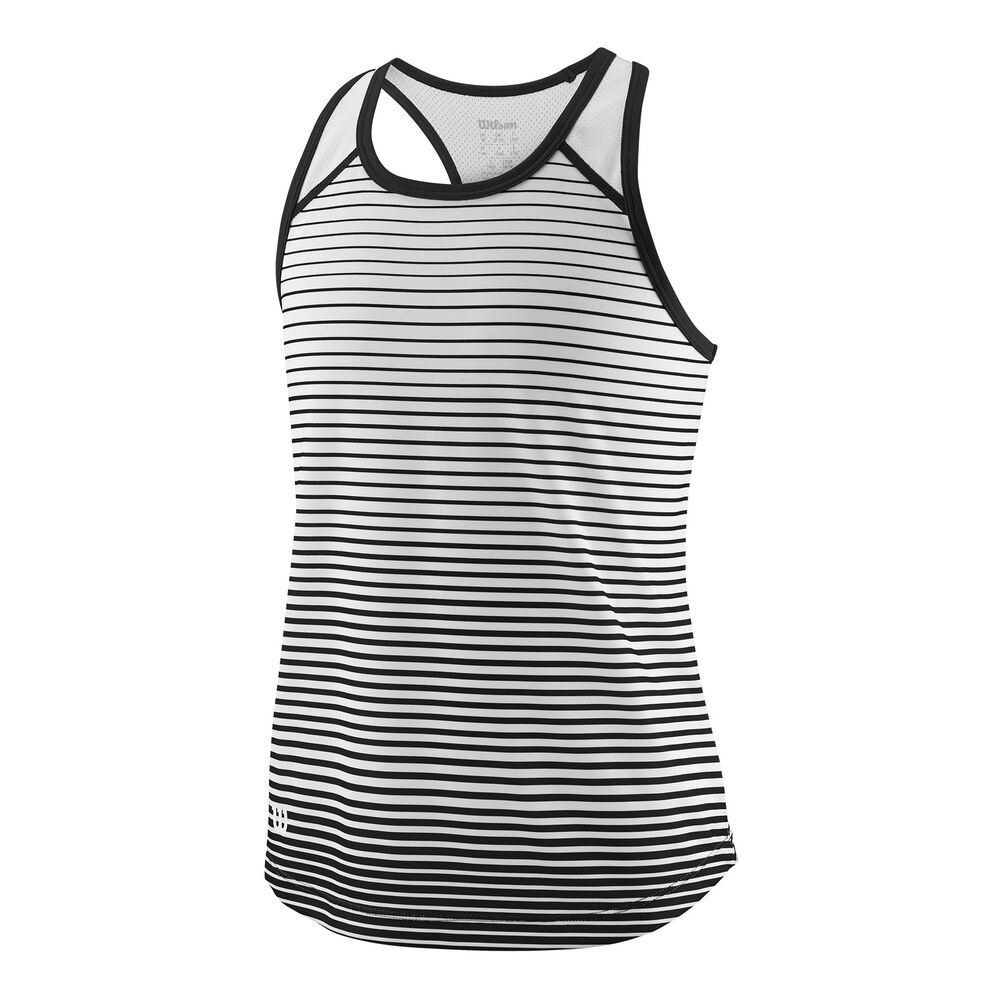 Wilson Team Striped Débardeur Tank Top Filles - Blanc , Noir