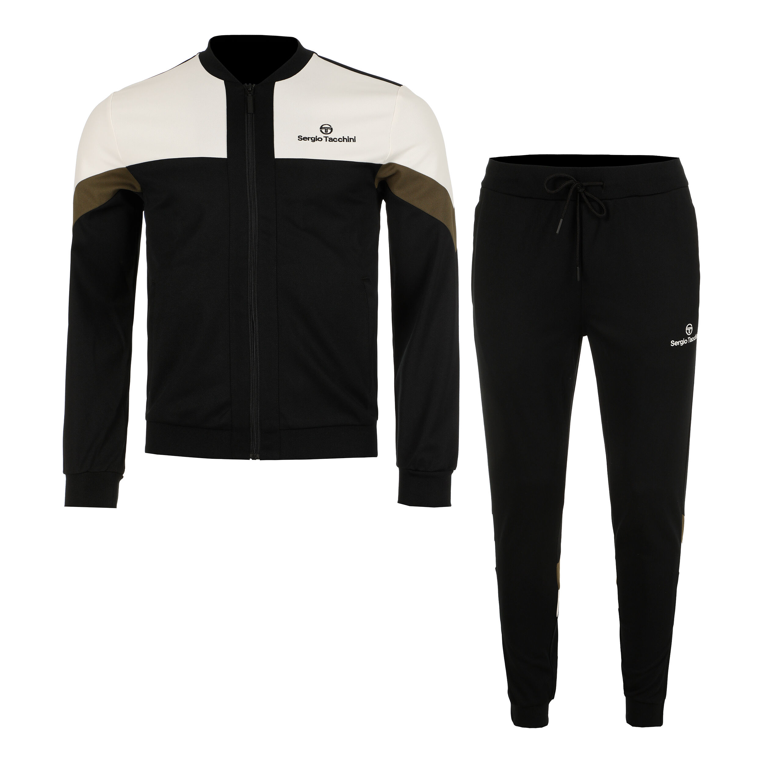 Buy Sergio Tacchini Prua Survetement Hommes Noir Beige online Tennis Point FR