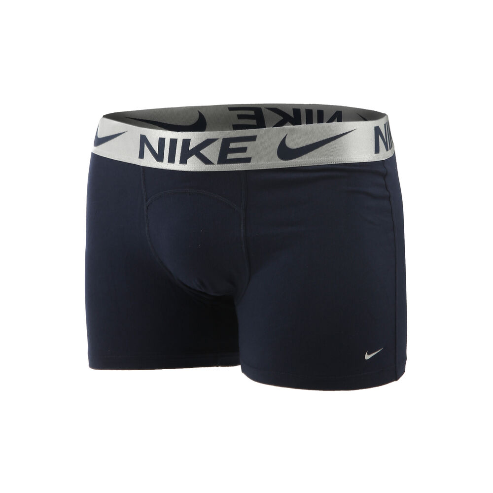 Nike Luxe Caleçon Pack 1 Unité Hommes - Bleu Foncé , Argent