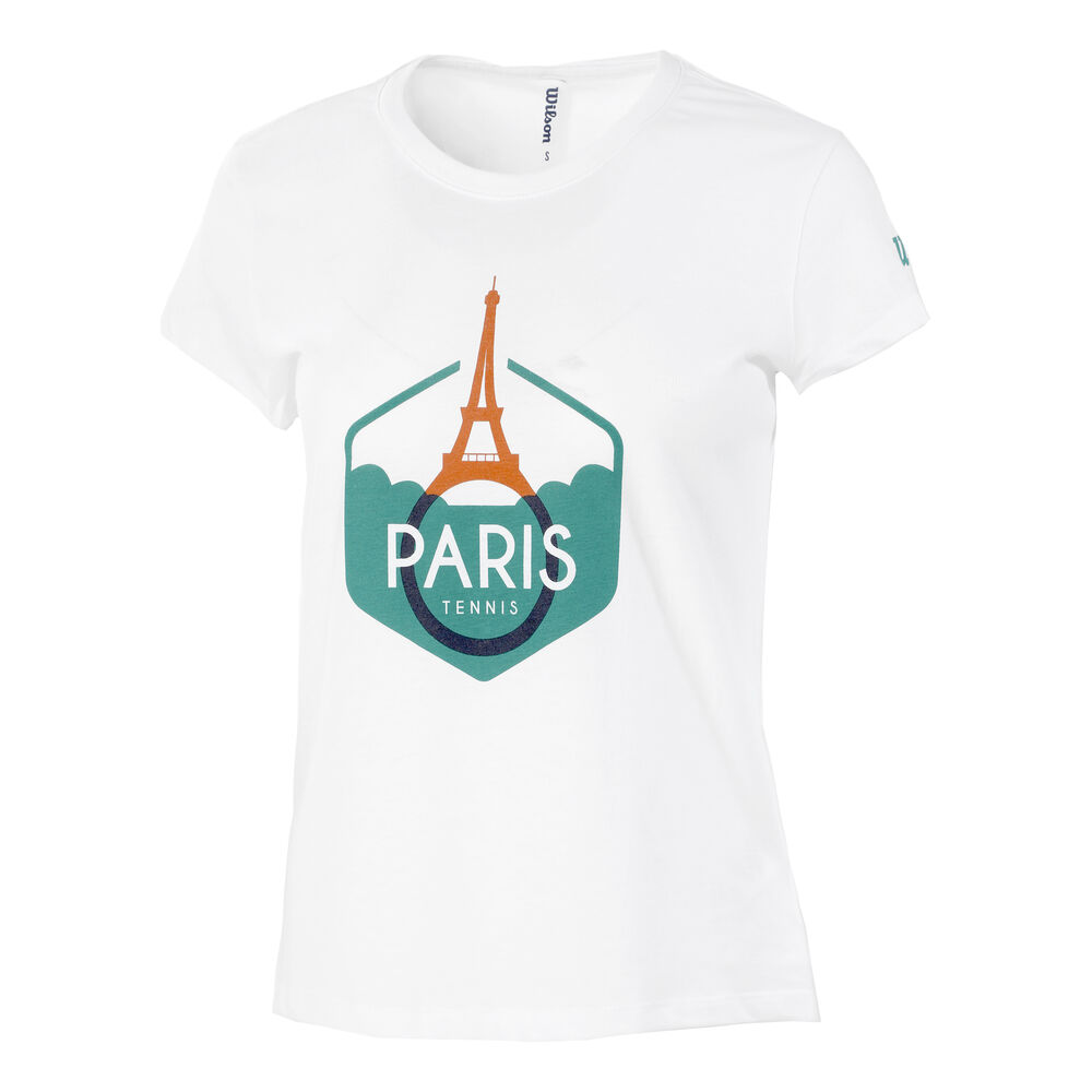 Wilson Paris Tech T-shirt Femmes - Blanc , Multicouleur
