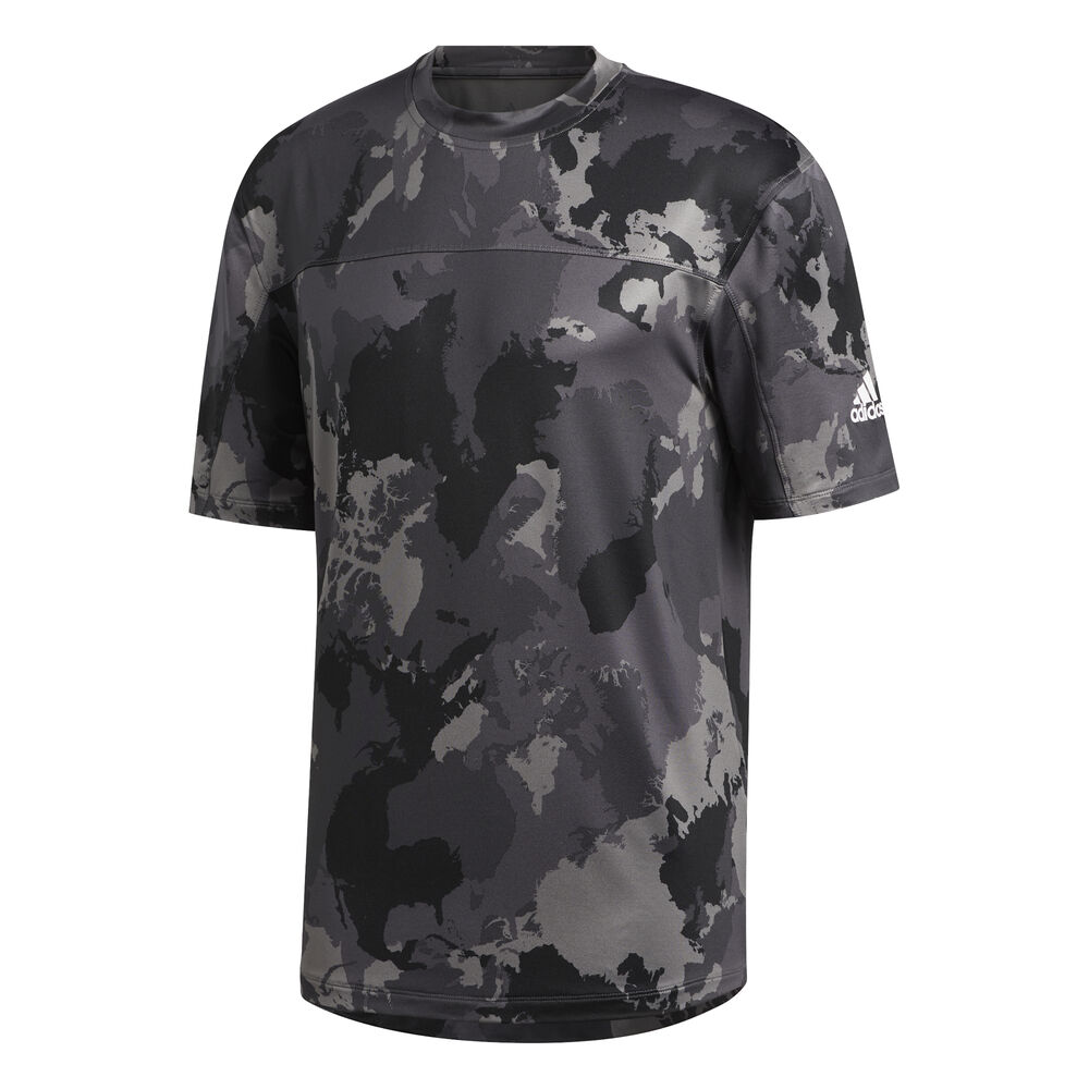adidas Con Camo T-shirt Hommes - Gris Foncé, Multicouleur