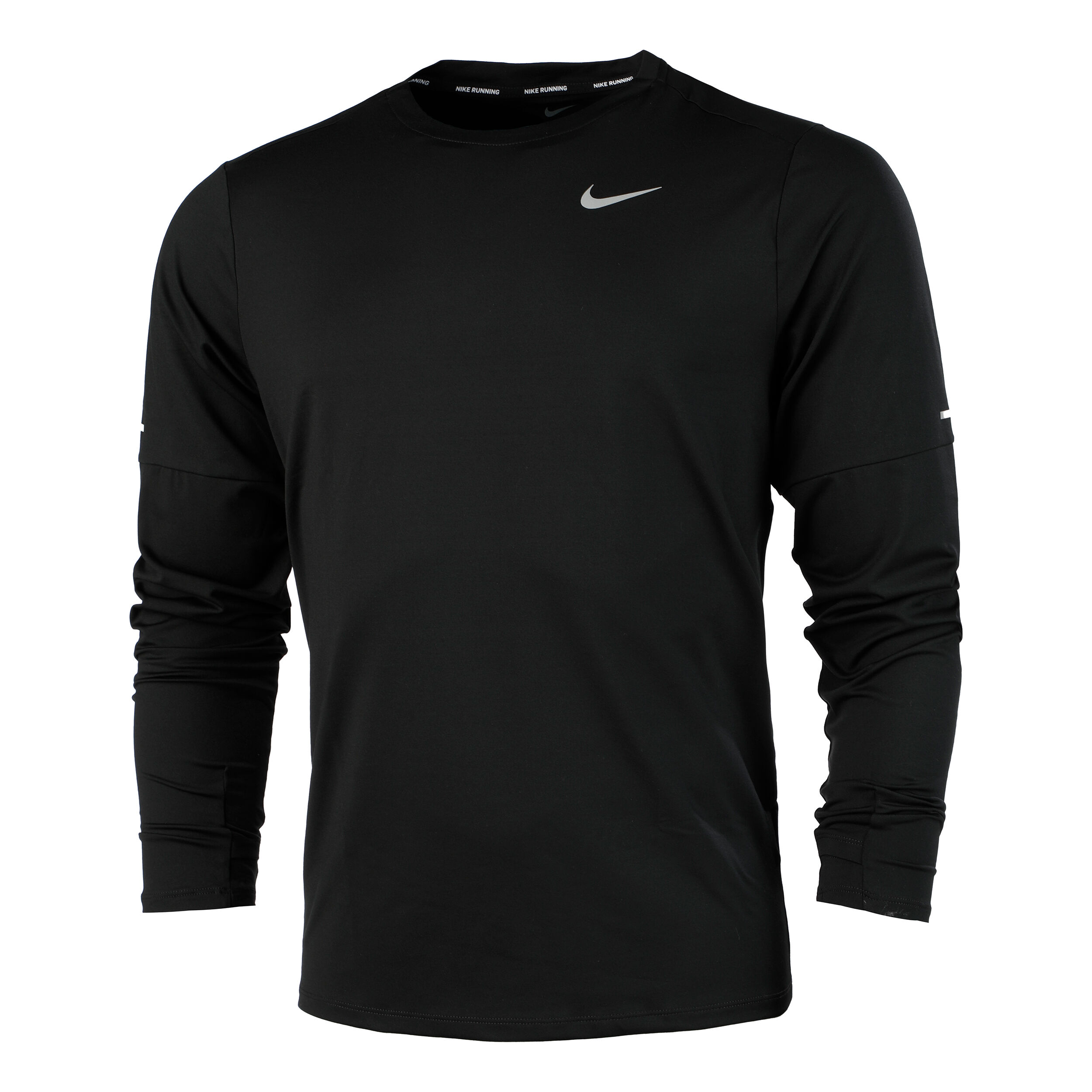 Buy Nike Dri Fit Element Crew Haut Manches Longues Hommes Noir Argent online Tennis Point FR