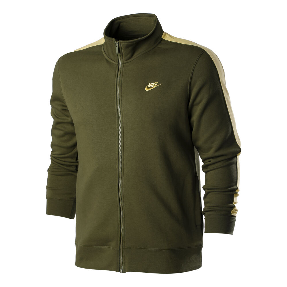 Nike Sportswear Club Brushed-Back Veste De Survêtement Hommes - Vert , Or