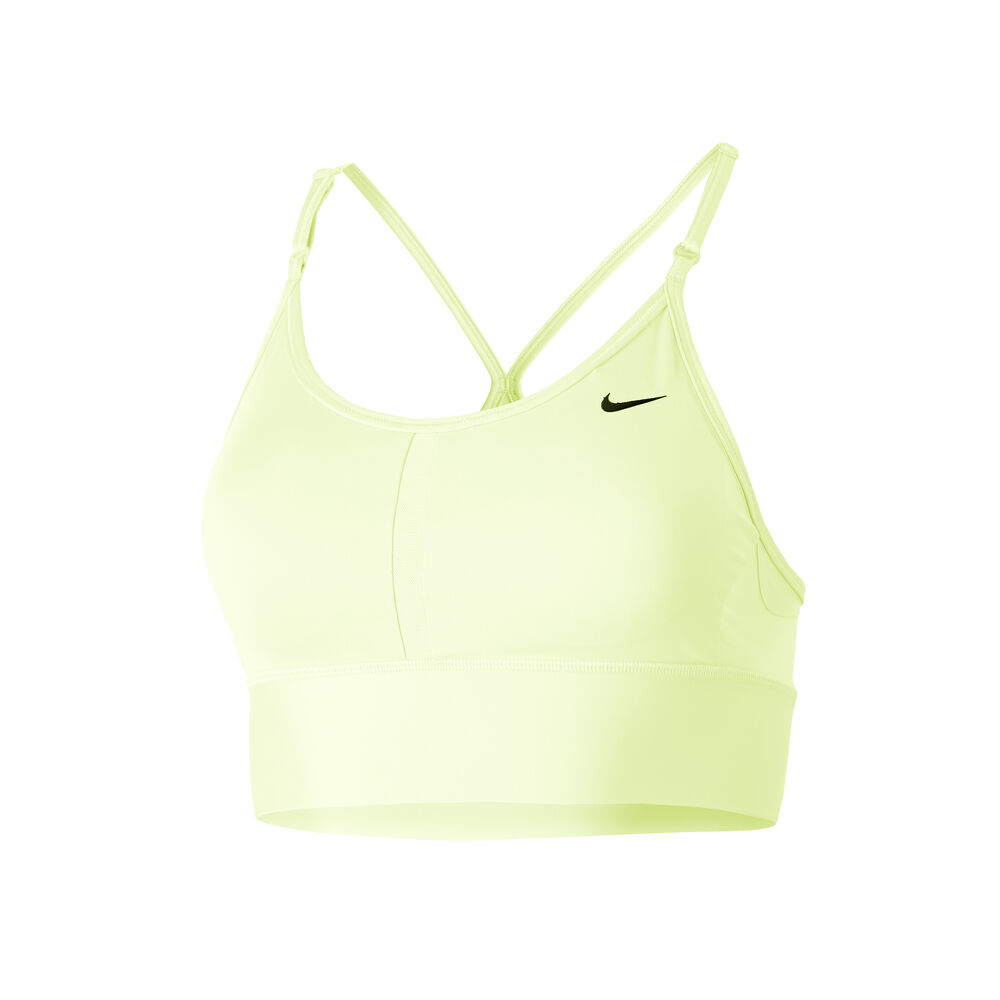 Nike Indy Light Support Longline Soutien-gorge Sport Femmes - Jaune Lemon, Noir