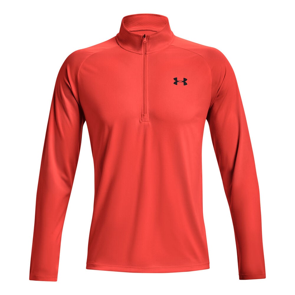 Under Armour Tech 2.0 1/2 Zip Haut Manches Longues Hommes - Rouge