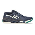 Chaussures de tennis ASICS ASICS Gel-Resolution X Chaussure Terre Battue Hommes-Bleu Fonc&eacute;,Cr&egrave;me