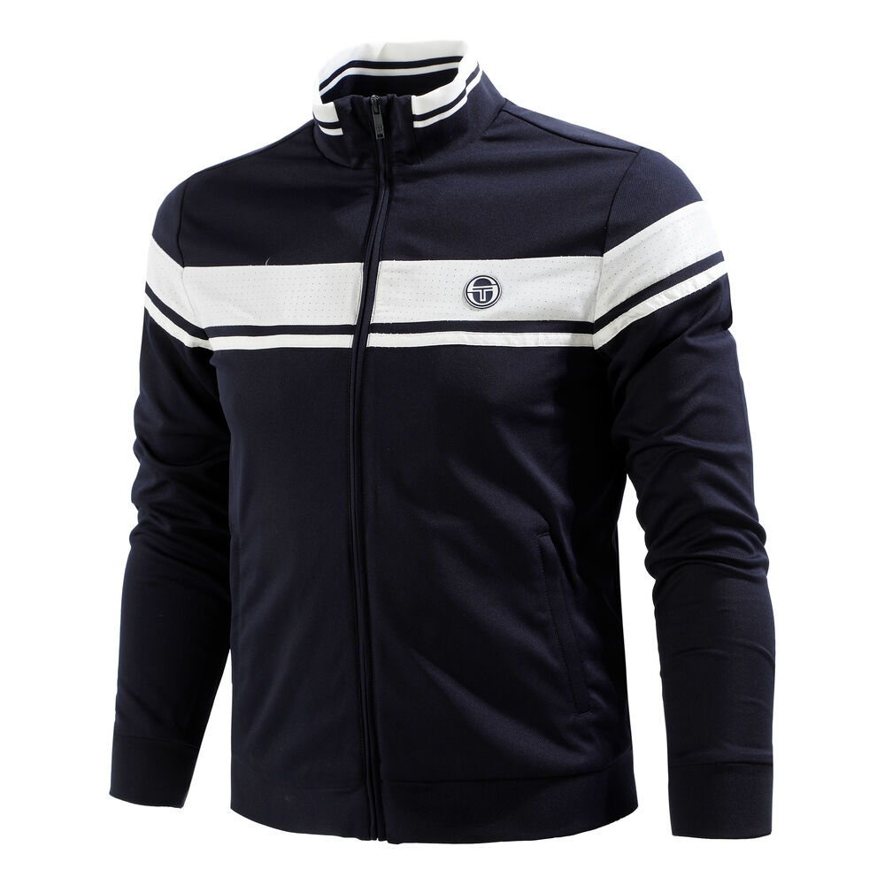 Sergio Tacchini Track Veste De Survêtement Hommes - Bleu Foncé , Blanc