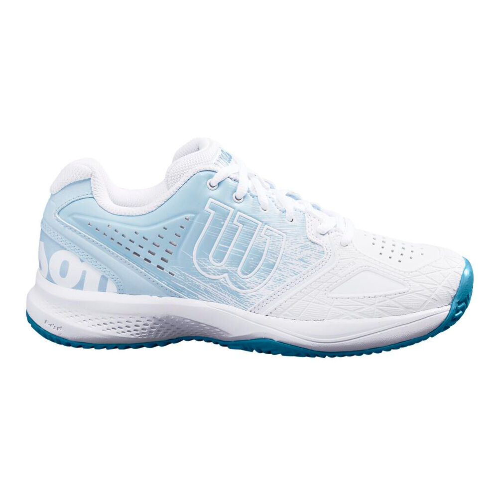 Wilson Kaos Comp 2.0 Chaussures Toutes Surfaces Femmes - Blanc , Bleu Clair