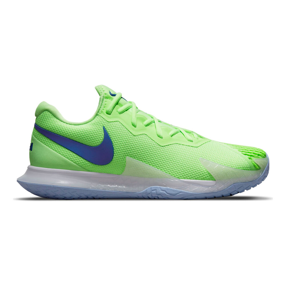 Nike Rafael Nadal Zoom Vapor Cage 4 Chaussures Toutes Surfaces Hommes - Vert Fluo , Bleu