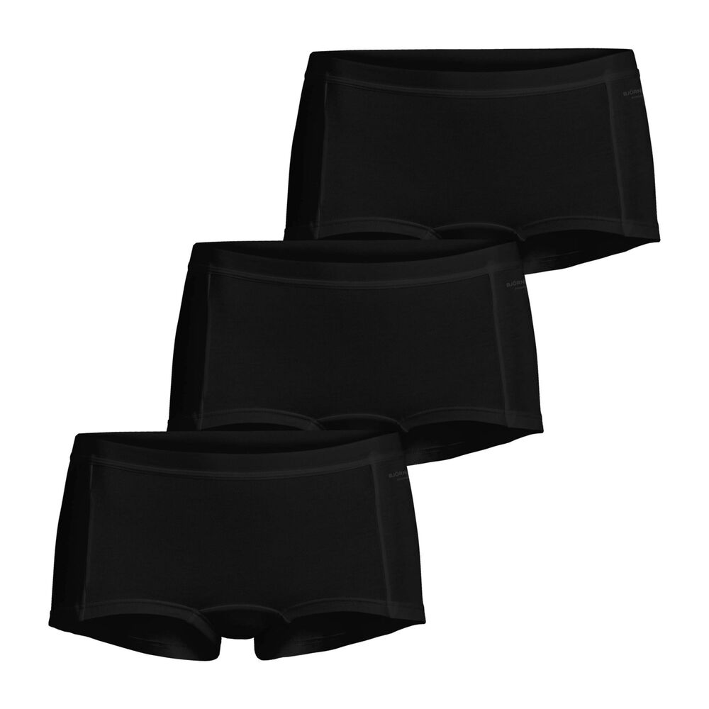 Björn Borg Solid Mia Shorts Panty Pack De 3 Femmes - Noir