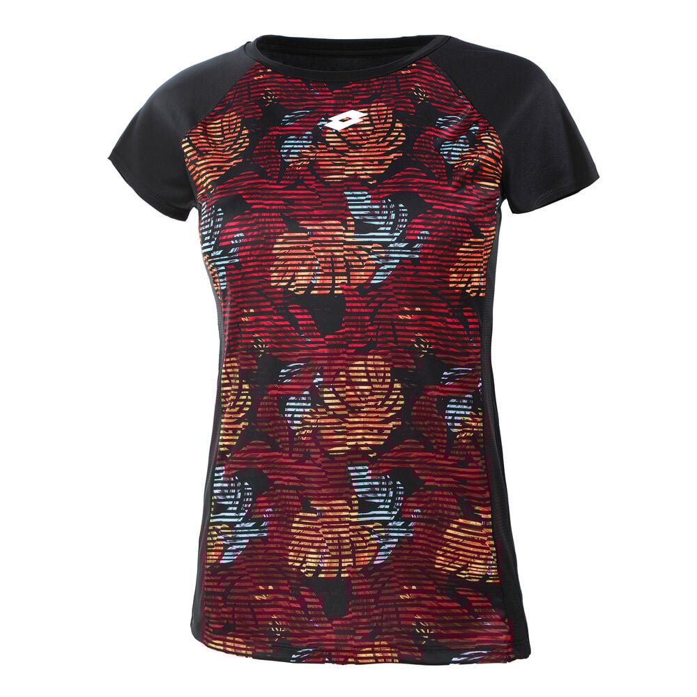 Lotto Vabene III PRT1 T-shirt Femmes - Noir , Multicouleur