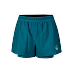 Vêtements Quiet Please Quiet Please Create Rematch 2in1 Shorts Femmes-Bleu Petrol, Blanc