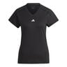 Essentials AEROREADY Train Minimal Branding V-Neck T-shirt Femmes-Noir