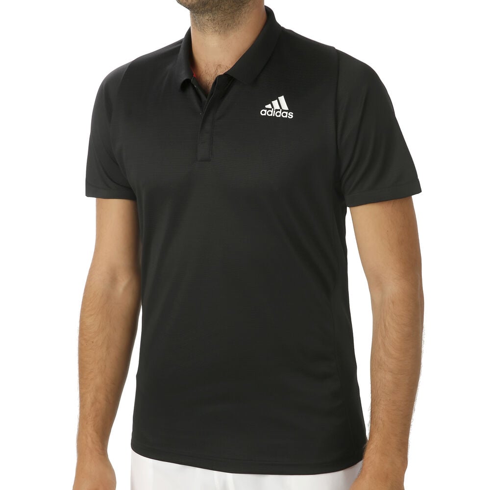 adidas Freelift Heat Ready Polo Hommes - Noir , Blanc