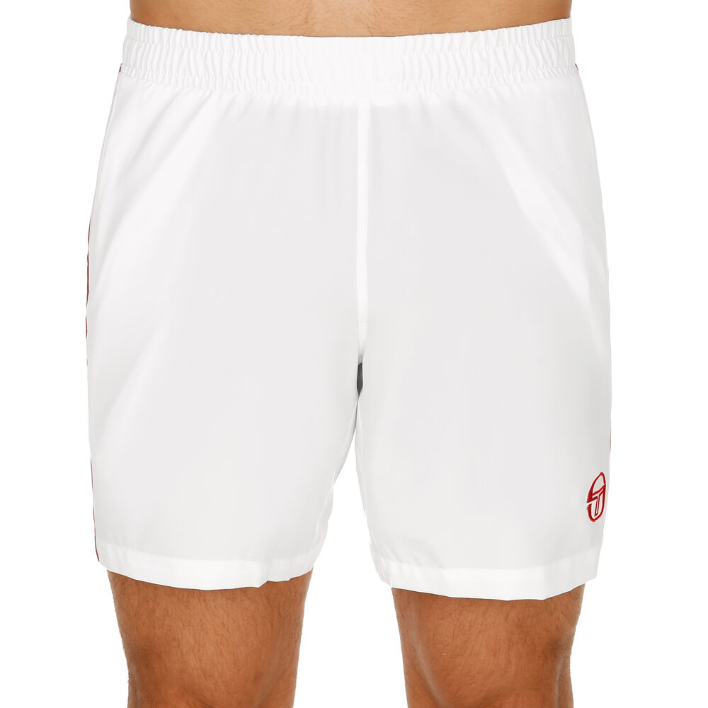 Sergio Tacchini Young Line Pro Shorts Hommes - Blanc , Rouge