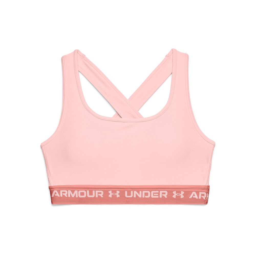 Under Armour Crossback Mid Soutien-gorge Sport Femmes - Rosé, Abricot