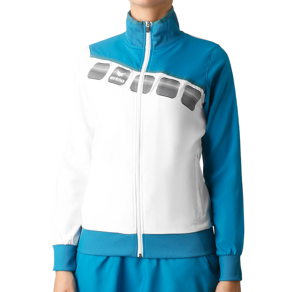 Erima 5-C Veste De Survêtement Femmes - Blanc , Turquoise