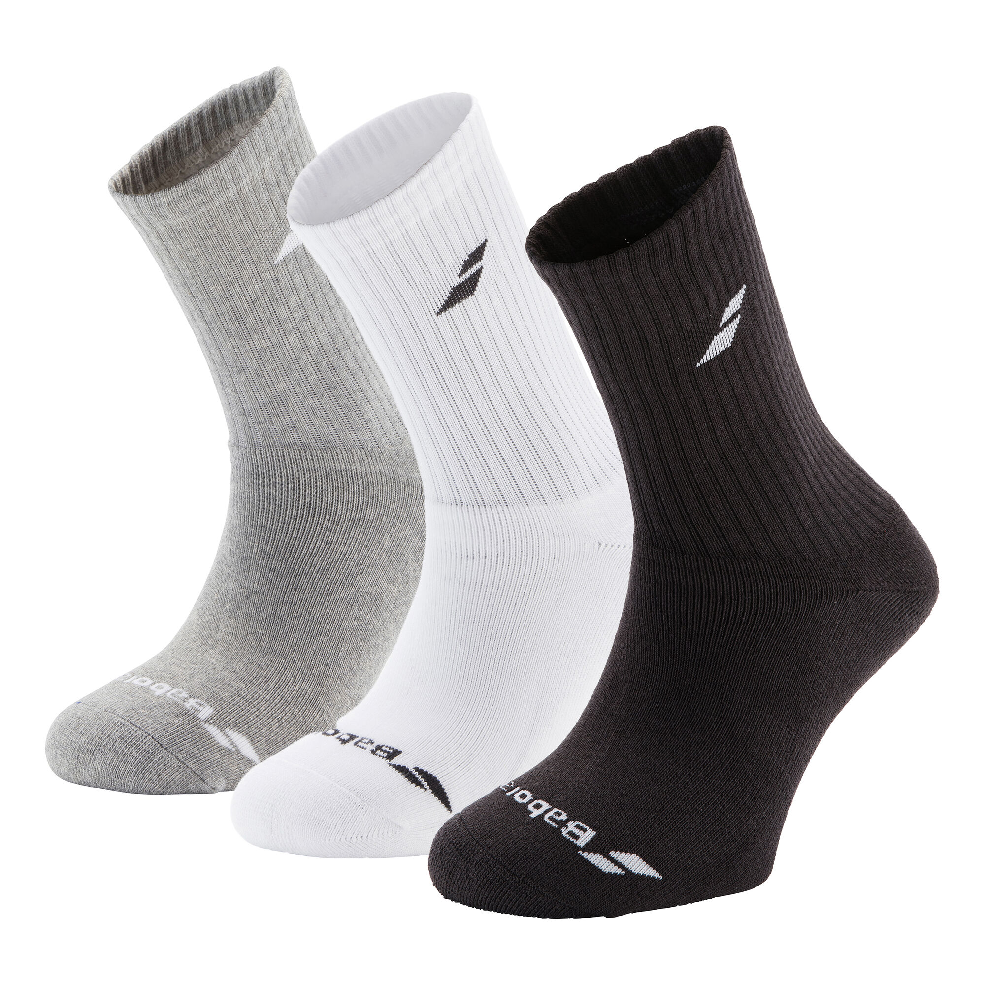 Buy Babolat Chaussettes De Tennis Pack De 3 Gris Clair , Blanc online