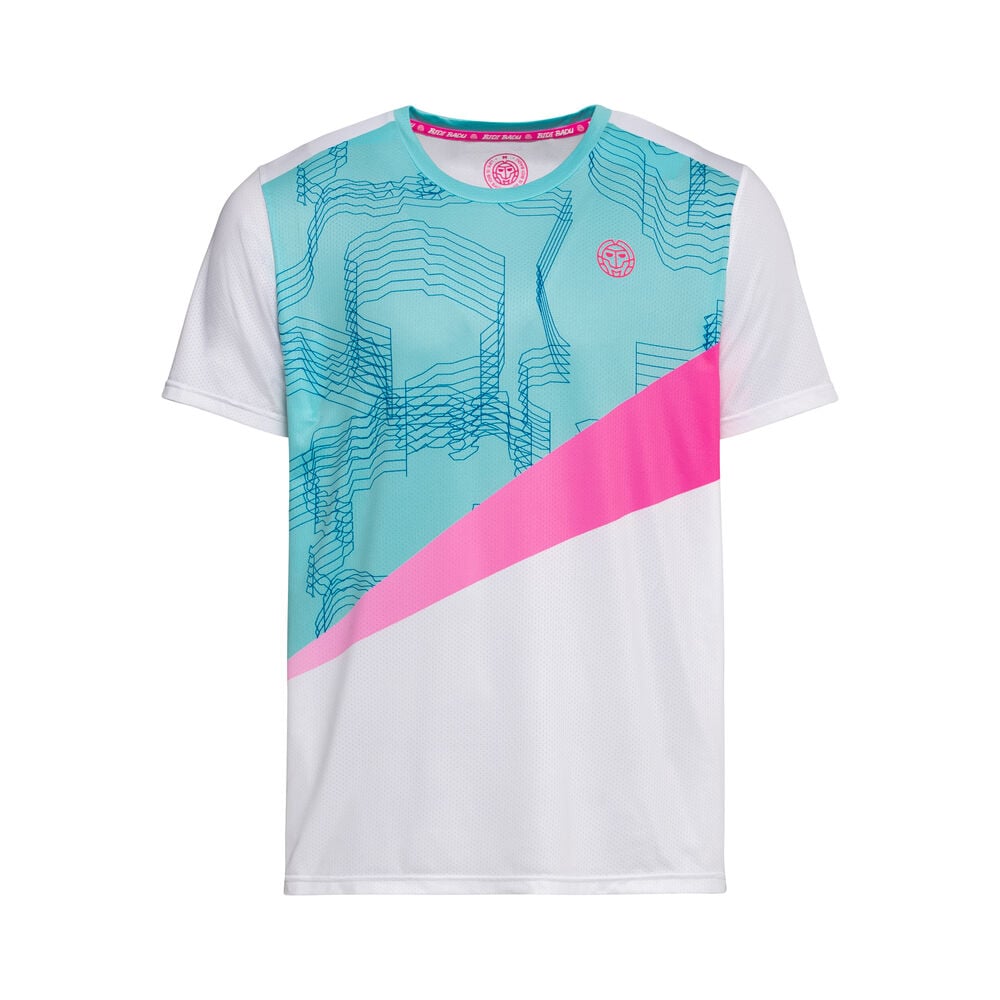 BIDI BADU Afoka Tech T-shirt Garçons - Blanc , Turquoise