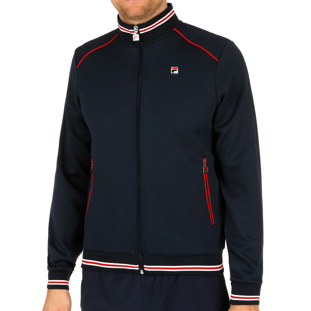 Fila Joe Veste De Survêtement Hommes - Bleu Foncé , Blanc