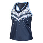 V&ecirc;tements Lucky in Love Lucky in Love Forget Me Not With Bra D&eacute;bardeur Tank Top Femmes-Bleu Fonc&eacute;,Blanc