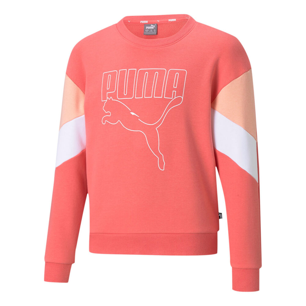 Puma Rebel Sweat-shirt Filles - Corail , Abricot