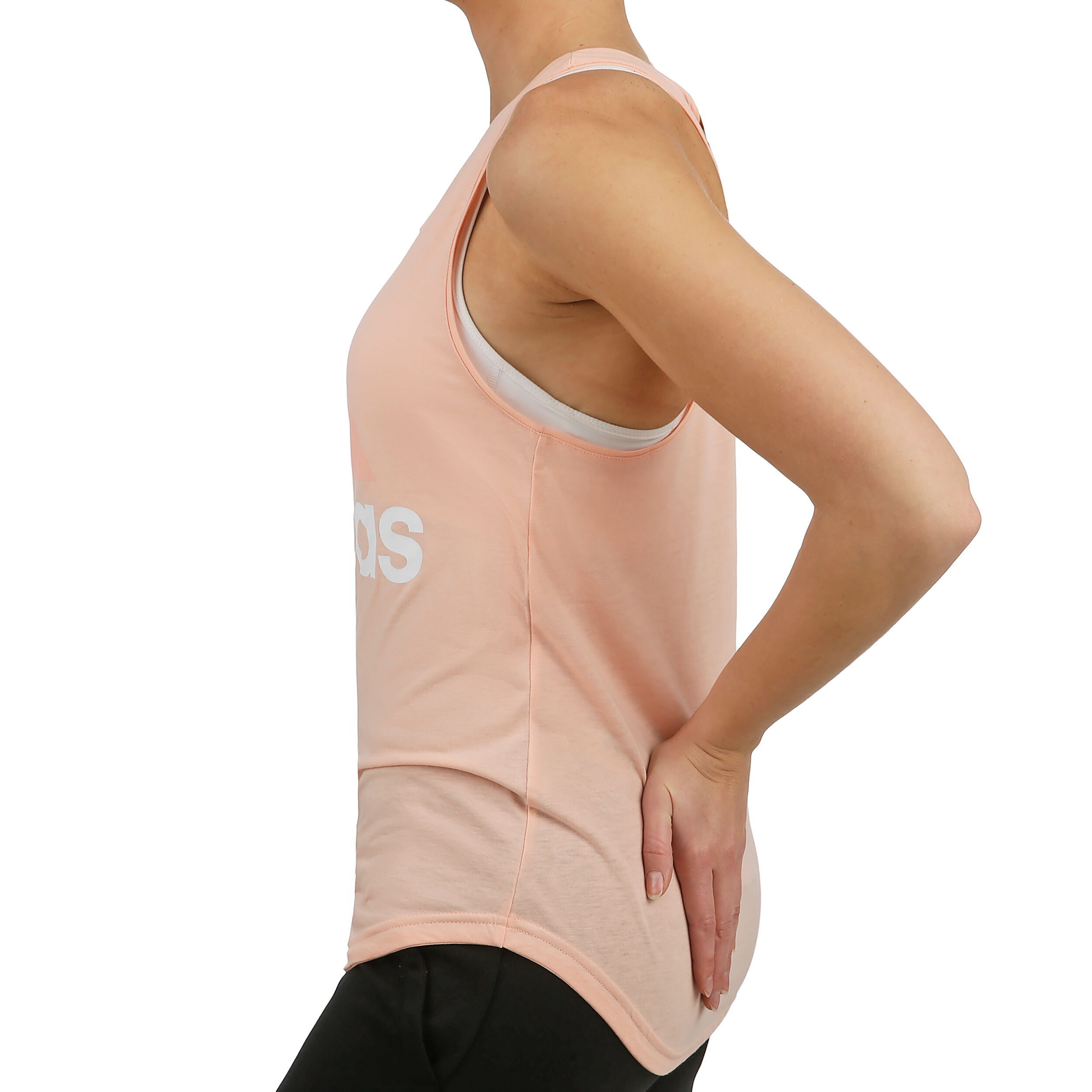 Buy adidas Essentials Linear Loose Debardeur Tank Top Femmes Rose Blanc online Tennis Point FR