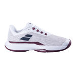 Chaussures de tennis Babolat Babolat Jet Tere 2 AC Chaussures Toutes Surfaces Hommes-Blanc,Rouge Foncé