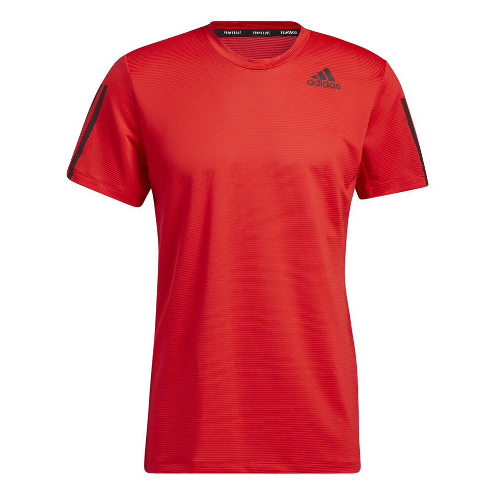 adidas Aero 3-Stripes PB T-shirt Hommes - Rouge , Noir