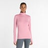Essentials Space Dye Quarter Zip Haut manches longues Femmes-pink