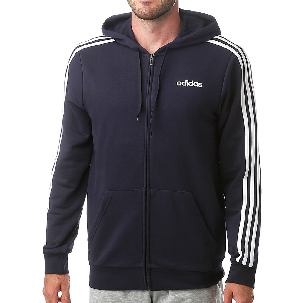 Essentials 3-Stripes French Terry Full-Zip Veste De Survêtement Hommes