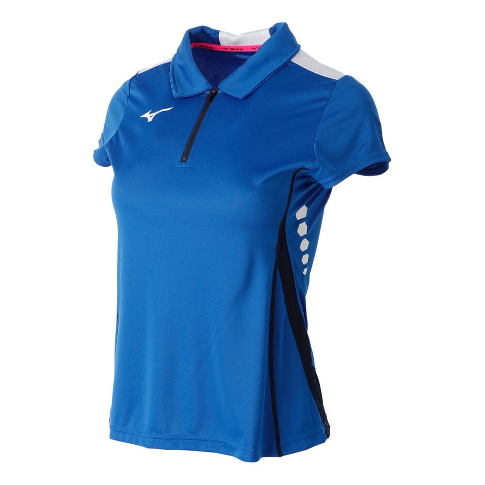 Mizuno Hex Rect ZP Polo Femmes - Bleu , Bleu Foncé