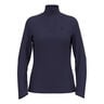 Essential 1/2 Zip Haut Manches Longues Femmes-Bleu Foncé