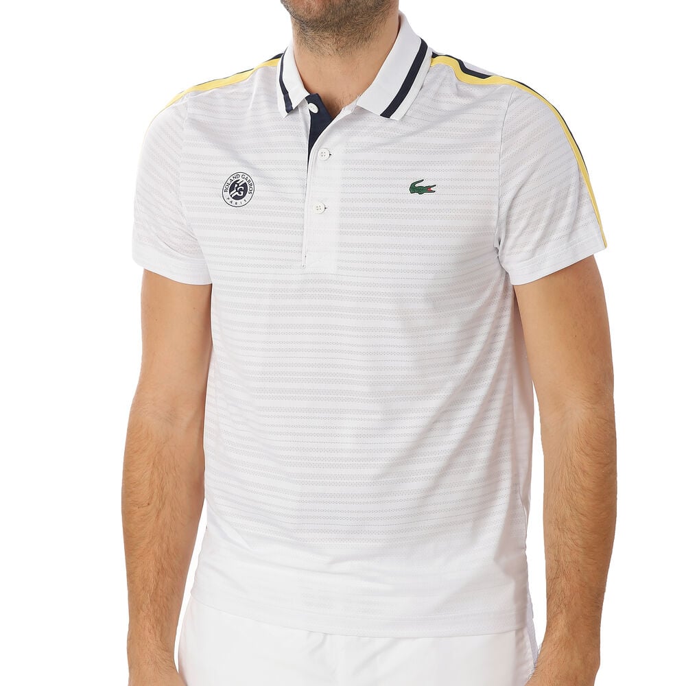 Lacoste Polo Hommes - Blanc , Bleu Foncé