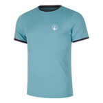 V&ecirc;tements de tennis Quiet Please Quiet Please Create Break Ringer T-shirt Hommes-Bleu Clair,Blanc