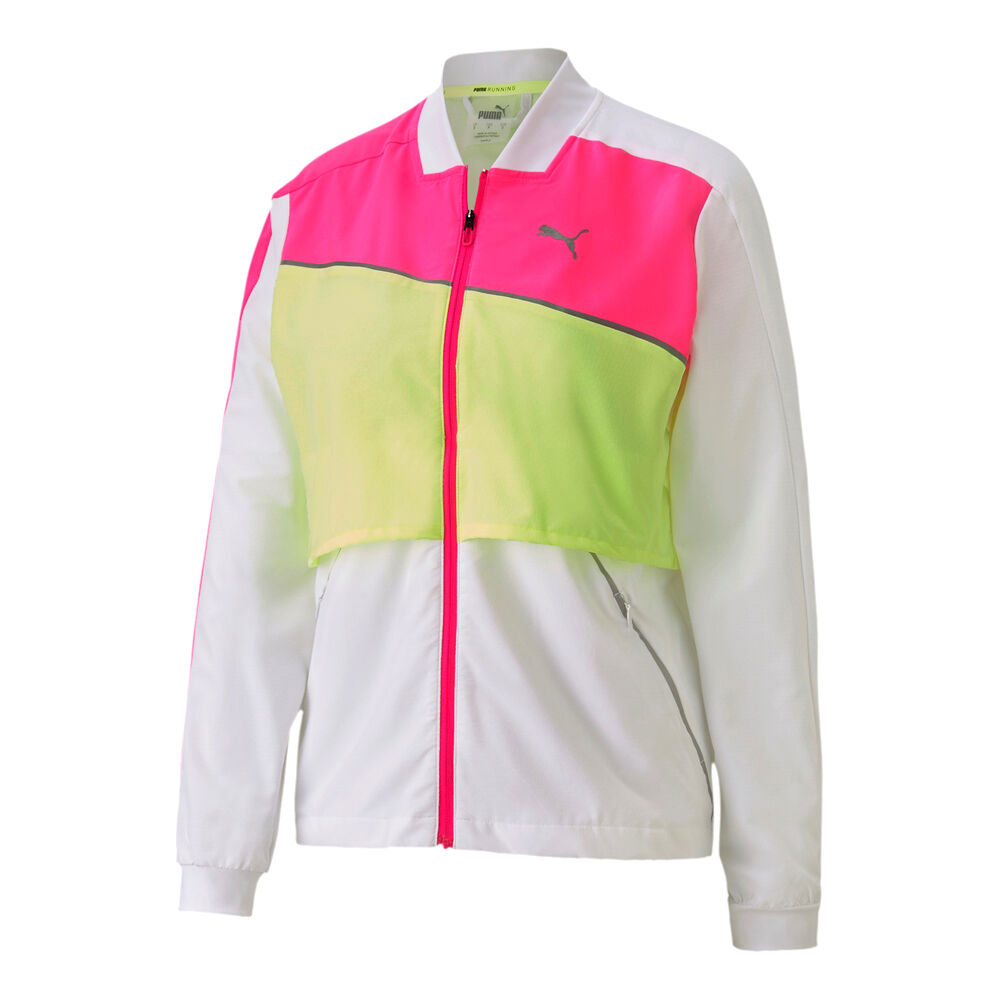 Puma Run Ultra Veste De Survêtement Femmes - Blanc , Jaune Lemon