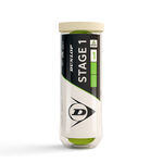Balles De Tennis Dunlop Mini Tennis Stage 1 Grün, 3er