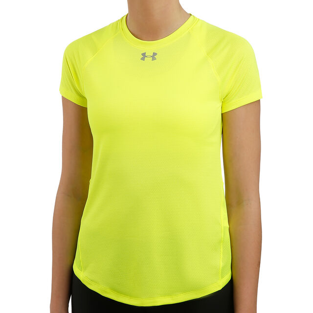 Under Armour Qualifier Tshirt Femmes Jaunes Fluo , Argent acheter en ligne TennisPoint