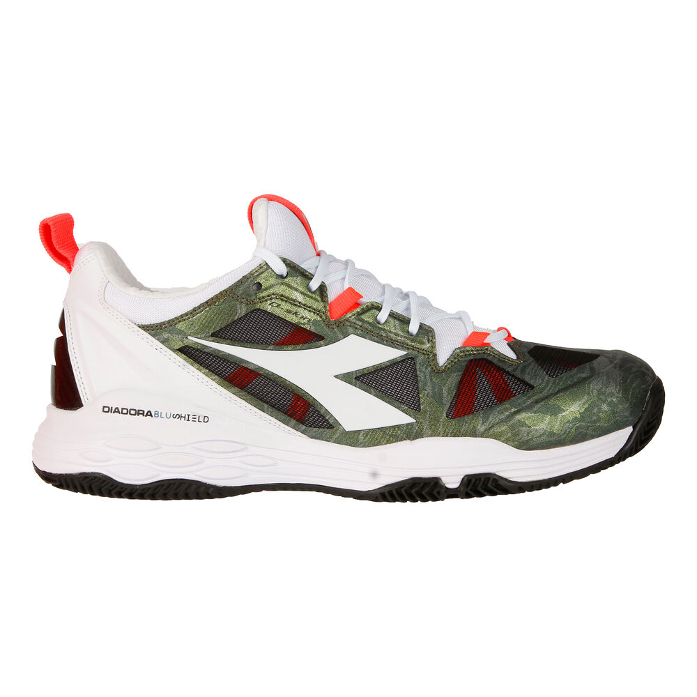 Diadora Speed Blushield Fly 2 Chaussure Terre Battue Hommes - Blanc , Vert Olive