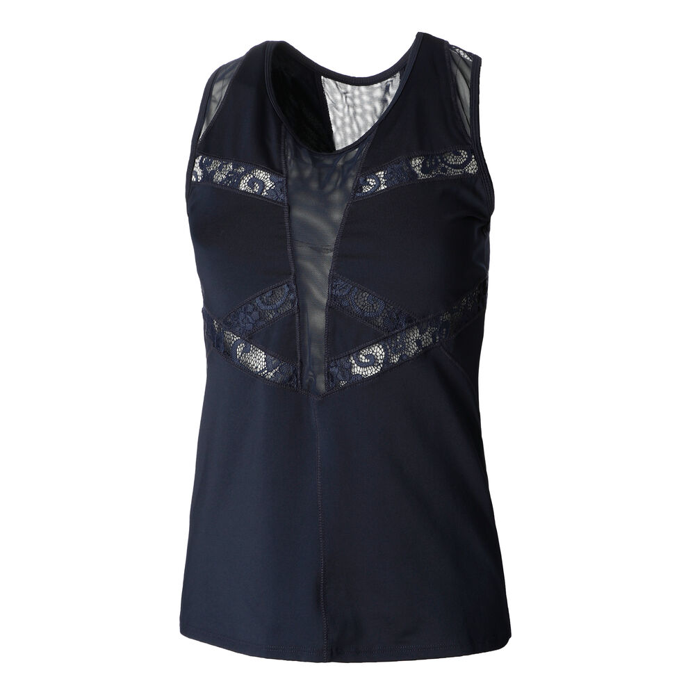 Lucky in Love Baseline Débardeur Tank Top Femmes - Bleu Foncé