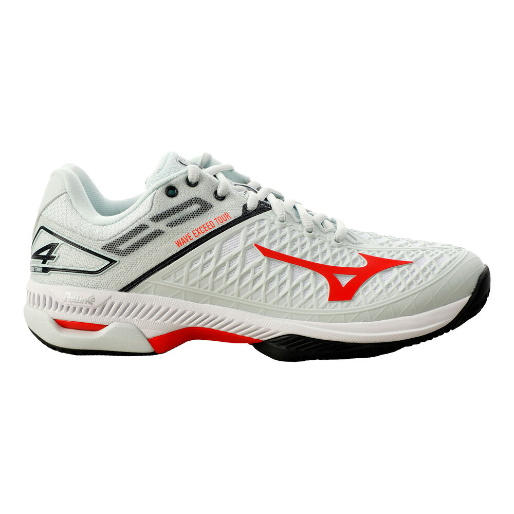 Mizuno Wave Exceed Tour 4 CC Chaussure Terre Battue Femmes - Blanc , Rouge