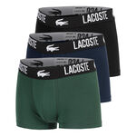 Vêtements Lacoste Lacoste Cotton Stretch Trunk Caleçon Pack De 3 Hommes-Vert Foncé