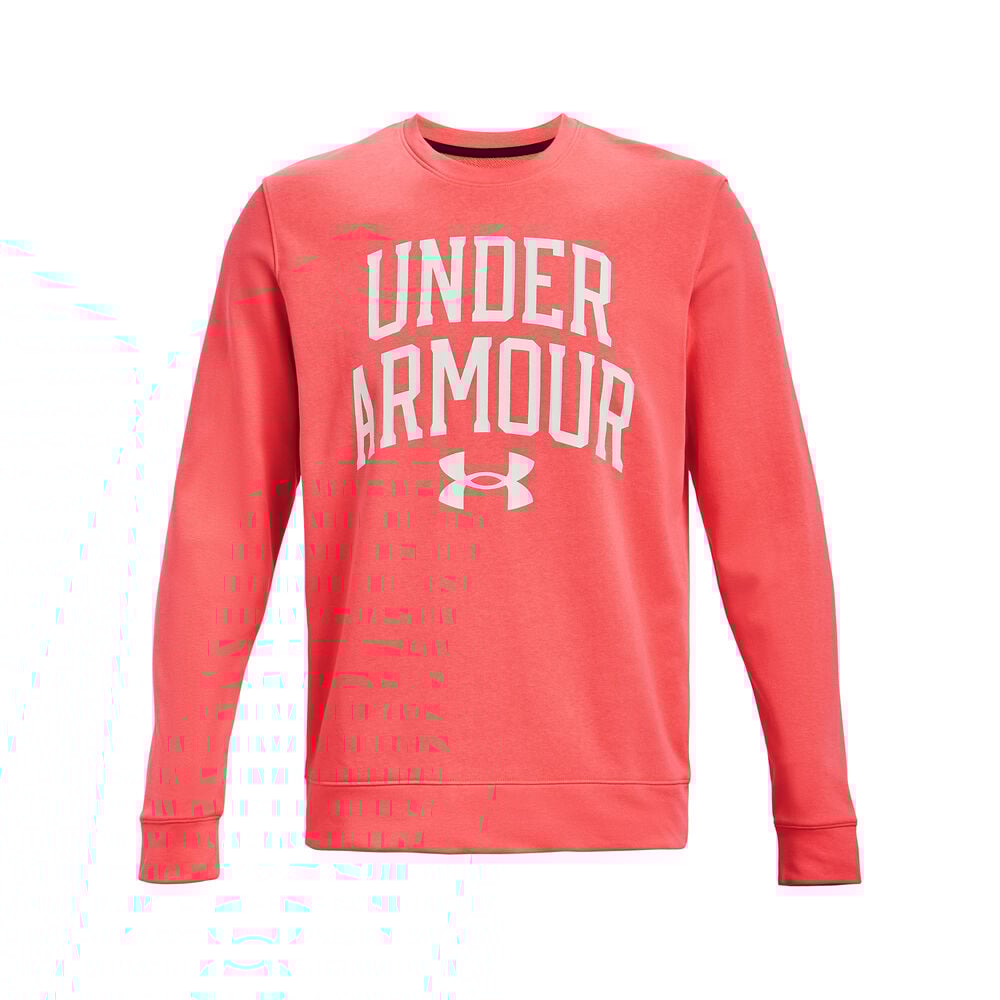 Under Armour Rival Terry Sweat-shirt Hommes - Rosé, Blanc