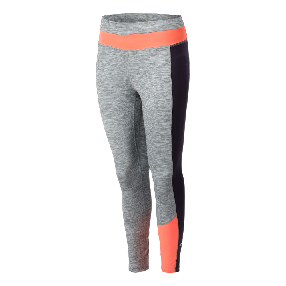 Nike One Color-Blocked Heathered 7/8 Collant Tight Femmes - Gris , Corail