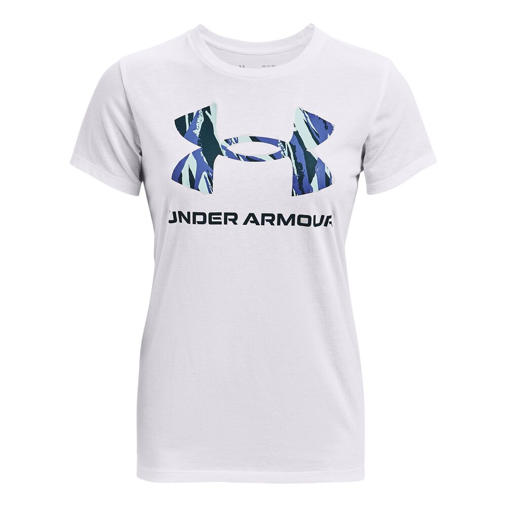 Under Armour Live Sportstyle Graphic T-shirt Femmes - Blanc , Bleu Foncé