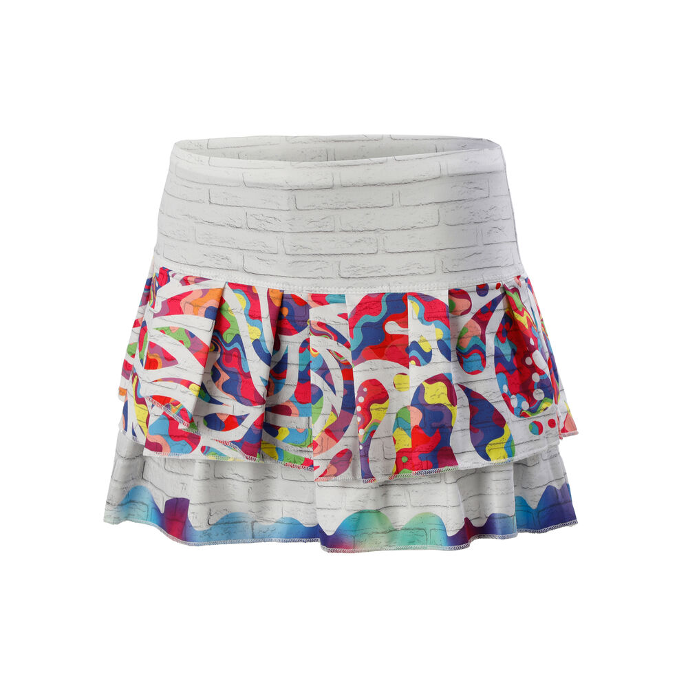 Lucky in Love On The Wall Jupe Femmes - Blanc , Multicouleur