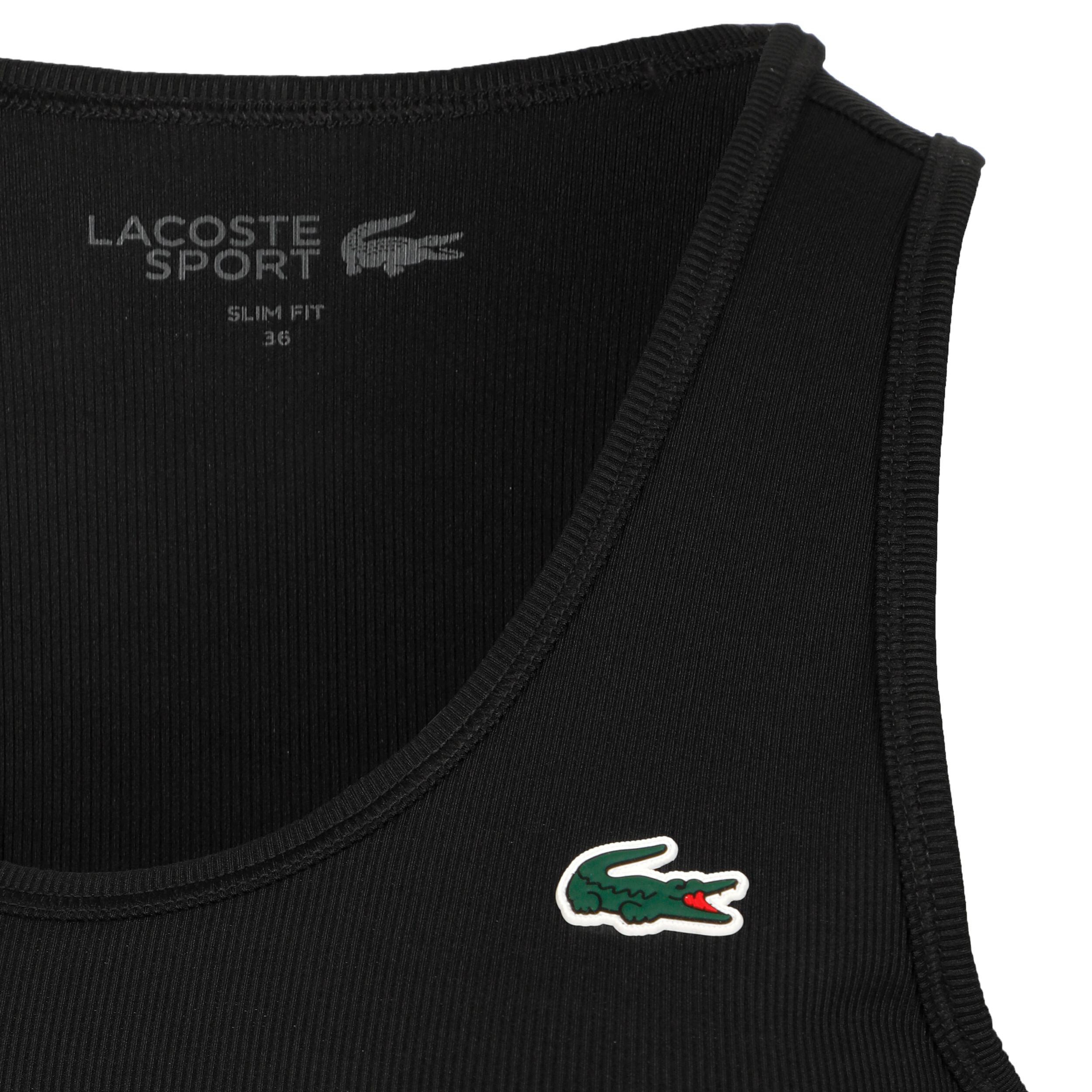 T shirt lacoste noir discount femme