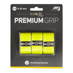 Surgrips Tennis-Point Tennis-Point Premium Grip Pack De 3-Jaune