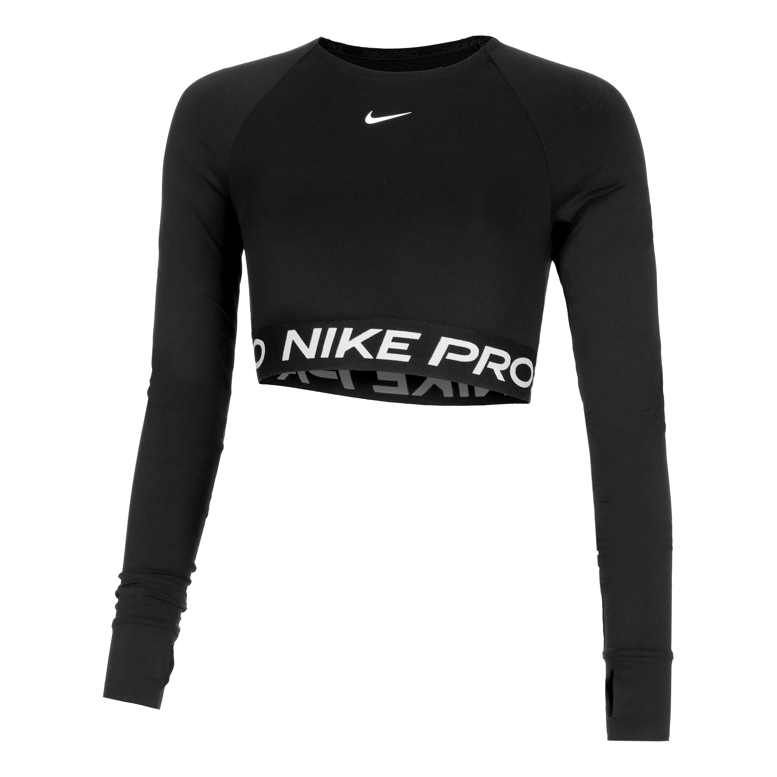 Buy Nike Pro Dri Fit 365 Crop Haut Manches Longues Femmes Noir online Tennis Point FR