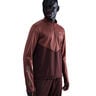 Pacer Winterized Half-Zip Maillot de course Hommes - rouge foncé, bronze